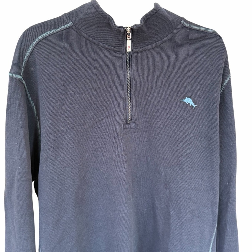 Tommy Bahama Men's Nassau Half Zip Pullover XXL TTG Ocean Deep